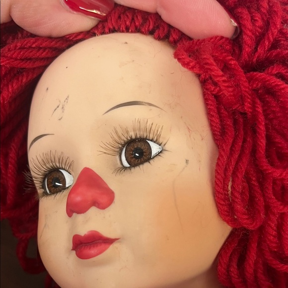 16” Raggedy Andy Porcelain Doll with sailboat - Picture 3 of 11